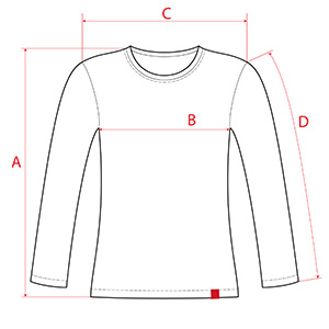 pánské tričko CityZen® rozměry